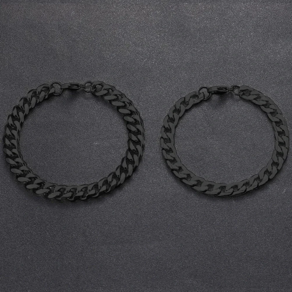 2pcs Men Minimalist Chain Bracelet